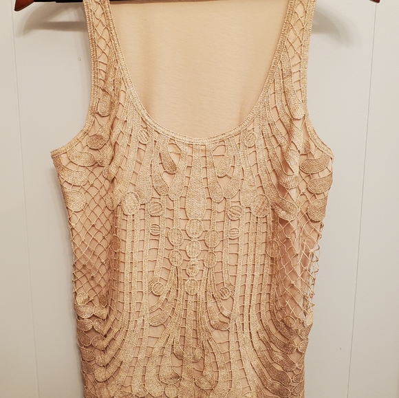 Express gold tank top medium - Picture 3 of 4